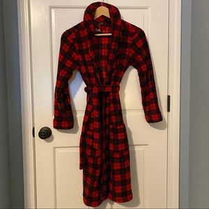 Red and Black Kids XL Robe